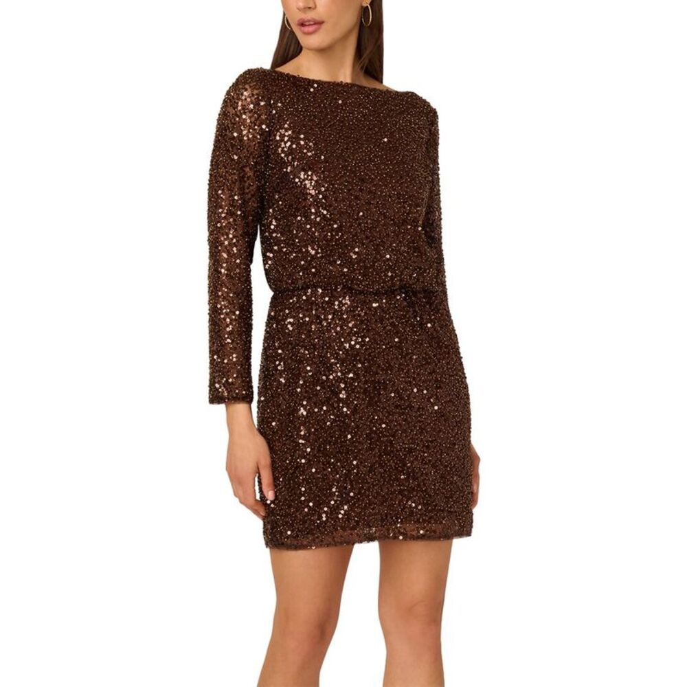 Adrianna Papell Womens  Sheath Dress